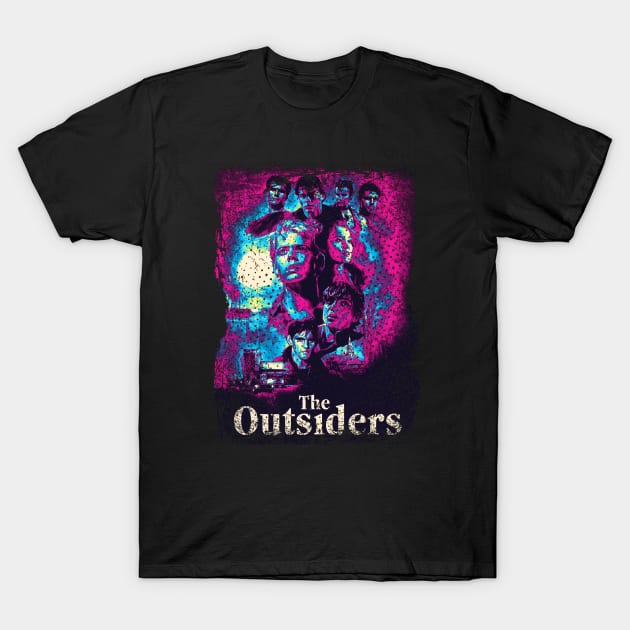 Ponyboys Perspective Embrace the Emotional Journey and Camaraderie of Outsiders' Characters T-Shirt by Amir Dorsman Tribal